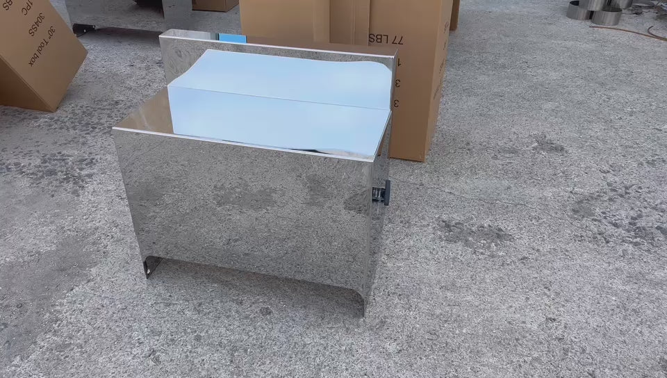 30” Polished 304 Stainless Steel 14-gauge Peterbilt Battery / Tool Box Step